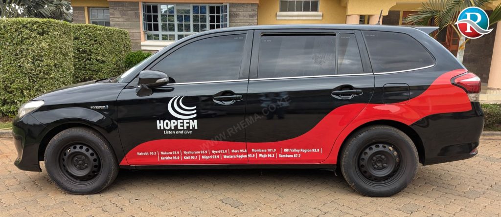 Hope FM Toyota Fielder Vehicle Branding 